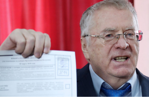 Выборы 2018. Как голосуют Жириновский Грудинин и Собчак