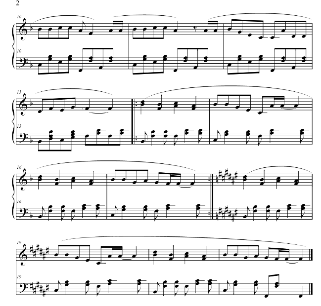 Как играть на пианино песню "Маша и медведь" (ноты, видео)?